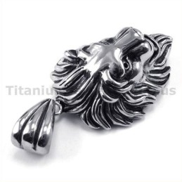 Titan Löwenkopf Anhänger - Kostenlose Kette