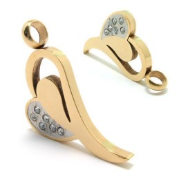 Sweetheart Titan Gold Diamant Halskette Anhänger