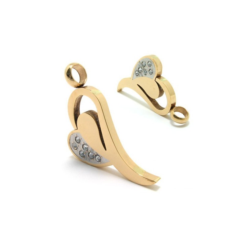 Sweetheart Titan Gold Diamant Halskette Anhänger Sweetheart Titan Gold Diamant Halskette Anhänger