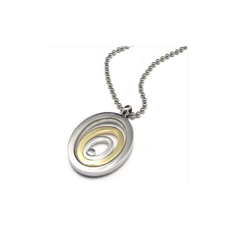Mode Drei Ringe Schatz Geschenk Titan Halskette Anhänger Mode Drei Ringe Schatz Geschenk Titan Halskette Anhänger