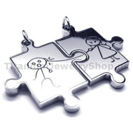 Puzzle Titan Liebhaber Anhänger-Gratis Ketten