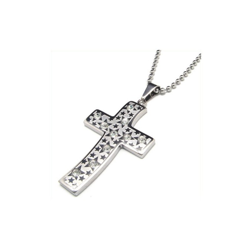 Titan Diamant Kreuz Halskette Anhänger Für Männer Titan Diamant Kreuz Halskette Anhänger Für Männer