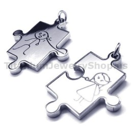 Puzzle Titan Liebhaber Anhänger-Gratis Ketten