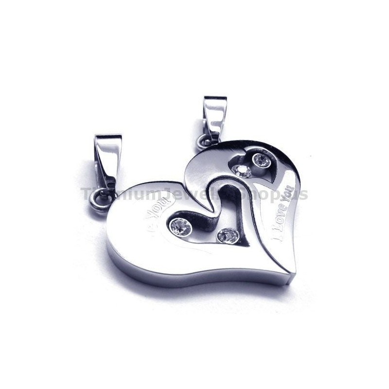 Sweetheart Titan-Anhänger Für Liebhaber Mit Diamantfreien Ketten Sweetheart Titan-Anhänger Für Liebhaber Mit Diamantfreien Ketten