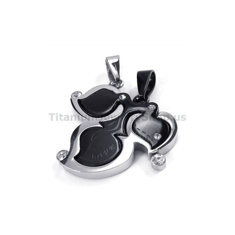 Ahornblatt-Anhänger Aus Titan Für Liebhaber Mit Diamantfreien Ketten Ahornblatt-Anhänger Aus Titan Für Liebhaber Mit Diamantfreien Ketten