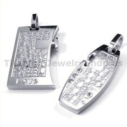 Love Titanium Lovers Anhänger Mit Diamantfreien Ketten
