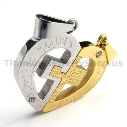 Love You Really Goldene Titan-Anhänger Für Liebhaber Mit Diamantfreien Ketten