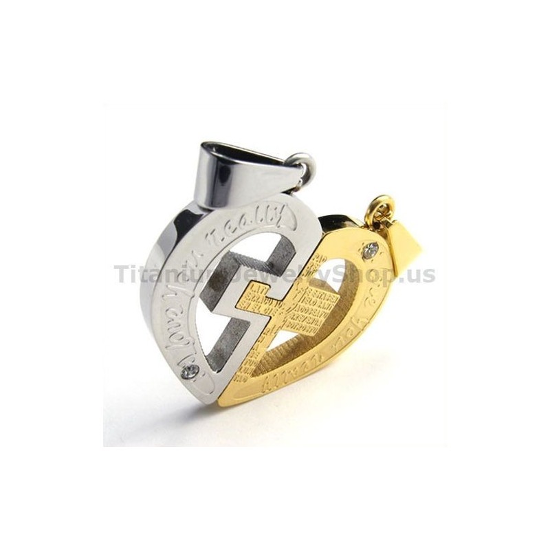 Love You Really Goldene Titan-Anhänger Für Liebhaber Mit Diamantfreien Ketten Love You Really Goldene Titan-Anhänger Für Liebhaber Mit Diamantfreien Ketten