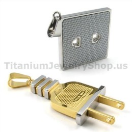 Fassung Und Stecker Gloden Titanium Lovers Anhänger-Freie Ketten