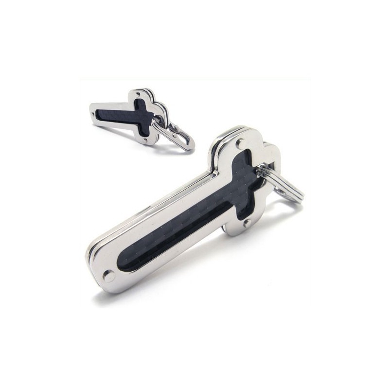 Herren-Halskette Mit Kreuzanhänger Aus Reinem Titan (Neu) Herren-Halskette Mit Kreuzanhänger Aus Reinem Titan (Neu)