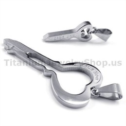 Love Titanium Lovers Schlüsselanhänger - Gratis Ketten