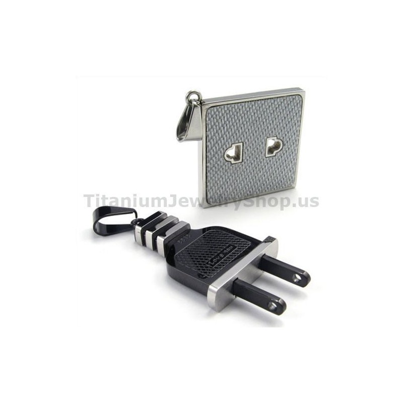 Fassung Und Stecker Titan Liebhaber Anhänger-Freie Ketten Fassung Und Stecker Titan Liebhaber Anhänger-Freie Ketten
