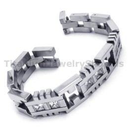Herren Titan Armband Mit Diamanten
