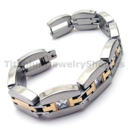 Herren Titan Armband Mit Diamanten