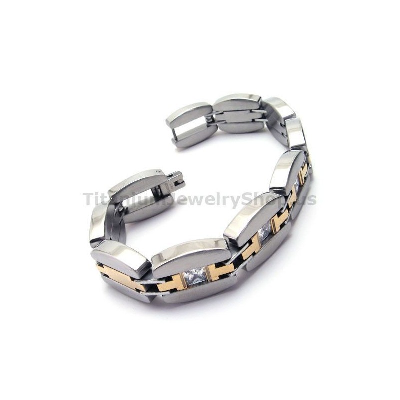 Herren Titan Armband Mit Diamanten Herren Titan Armband Mit Diamanten