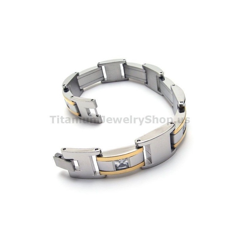 Herren Titan Armband Mit Diamanten Herren Titan Armband Mit Diamanten
