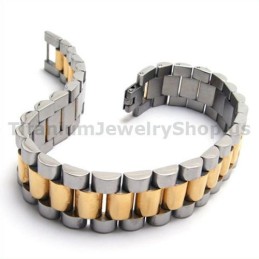 Goldenes Titanarmband Für Herren