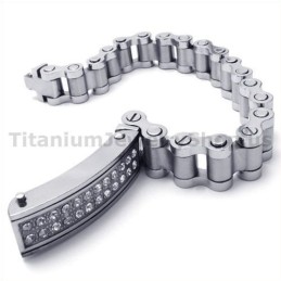 Herren Titan Armband Mit Diamanten