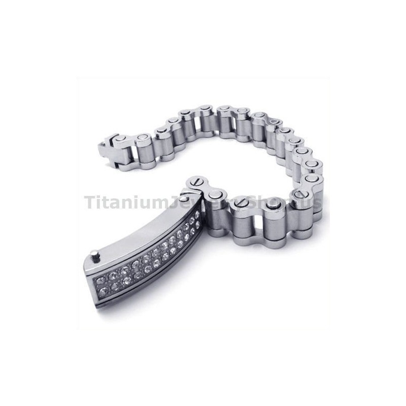 Herren Titan Armband Mit Diamanten Herren Titan Armband Mit Diamanten