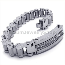 Herren Titan Armband Mit Diamanten