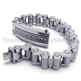 Herren Titan Armband Mit Diamanten