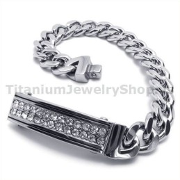 Herren Titan Armband Mit Diamanten