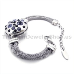Damen Titan Armband Mit Diamanten