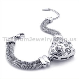 Damen Titan Armband Mit Diamanten