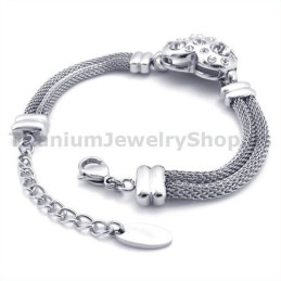 Damen Titan Armband Mit Diamanten