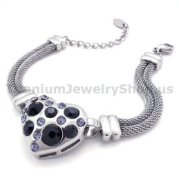 Damen Titan Armband Mit Diamanten