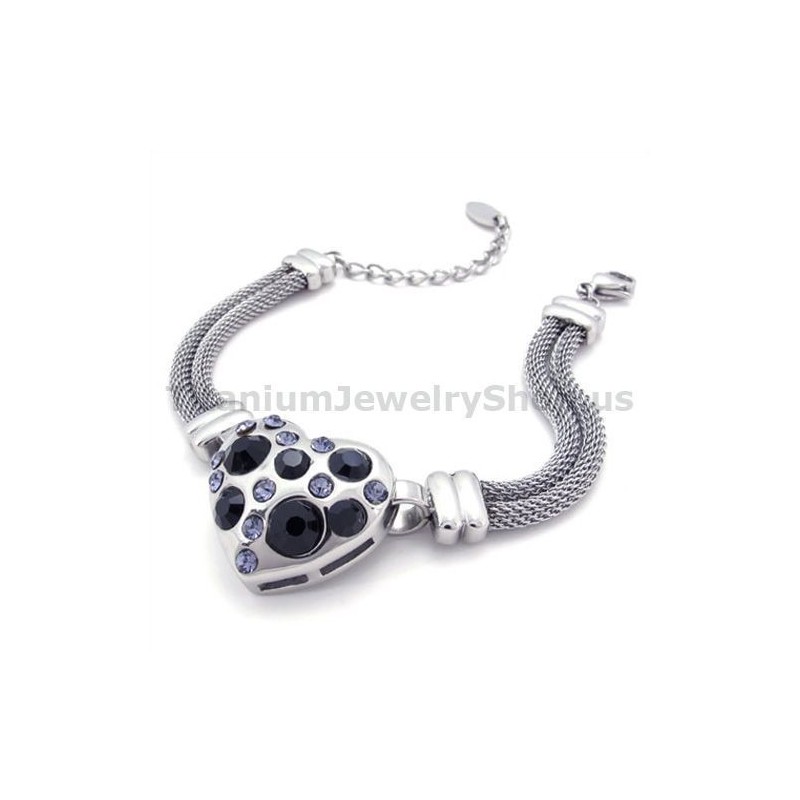 Damen Titan Armband Mit Diamanten Damen Titan Armband Mit Diamanten