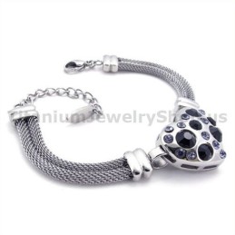 Damen Titan Armband Mit Diamanten