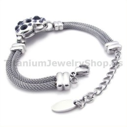 Damen Titan Armband Mit Diamanten