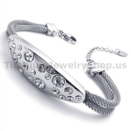 Damen Titan Armband Mit Diamanten