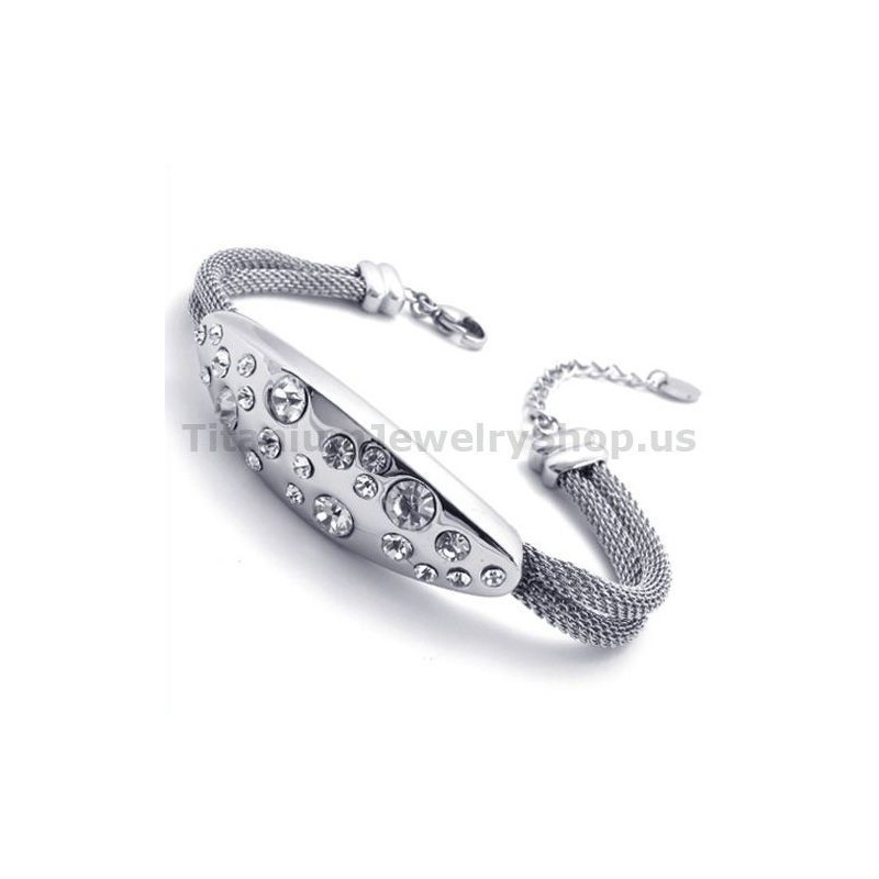 Damen Titan Armband Mit Diamanten Damen Titan Armband Mit Diamanten