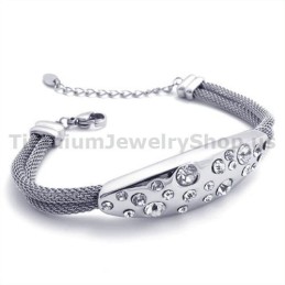 Damen Titan Armband Mit Diamanten