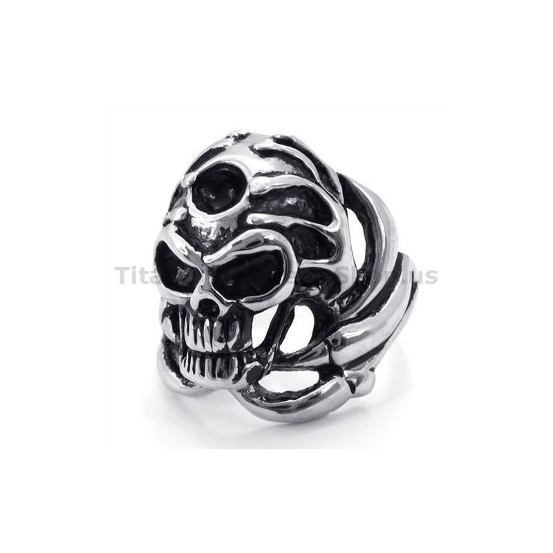 Totenkopfring Aus Titan Totenkopfring Aus Titan
