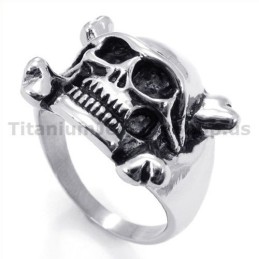 Titanring Mit Totenkopf