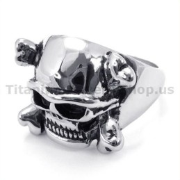 Titanring Mit Totenkopf