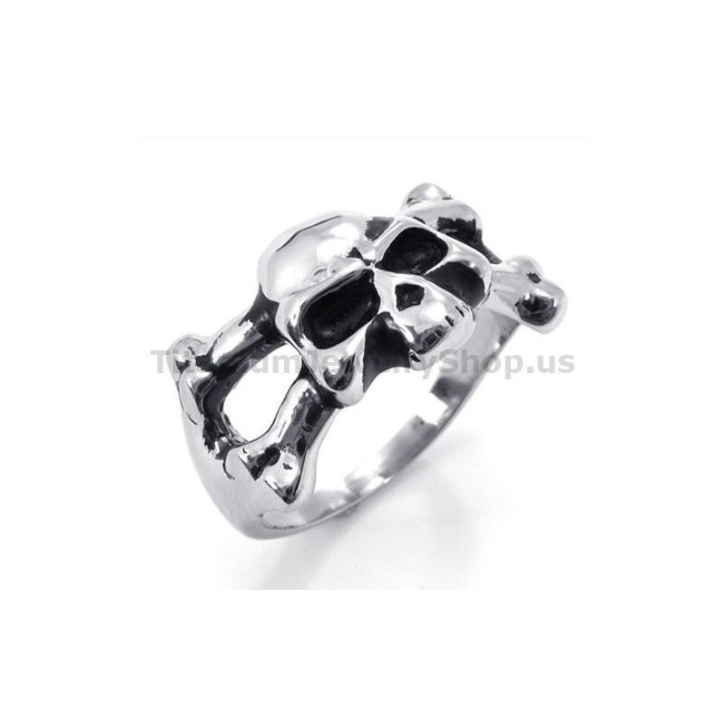 Titanring Mit Totenkopf Titanring Mit Totenkopf