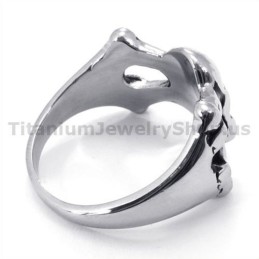 Titanring Mit Totenkopf