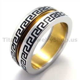Goldener Titanring