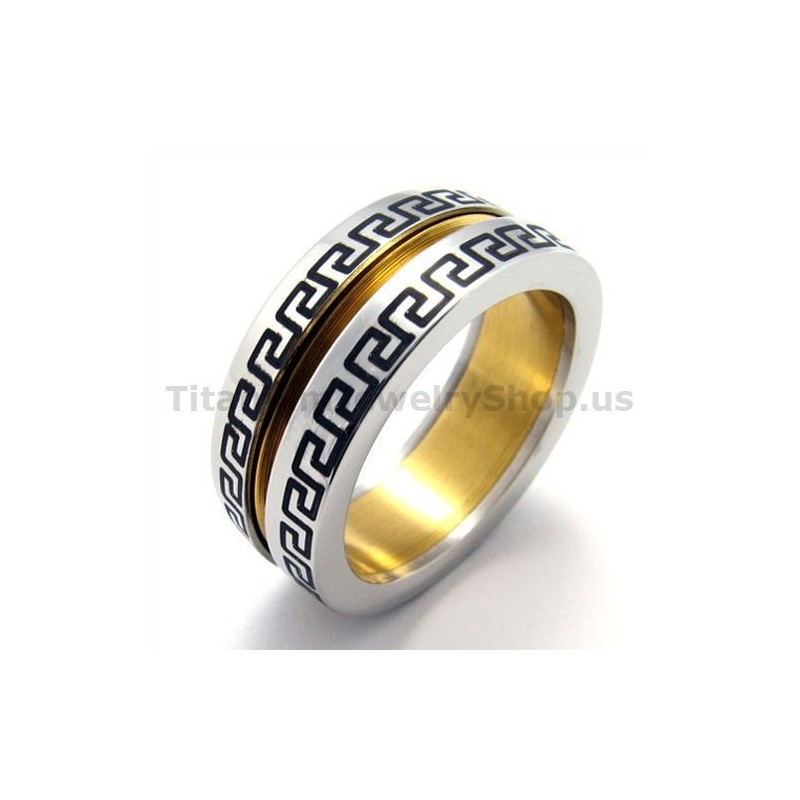 Goldener Titanring Goldener Titanring