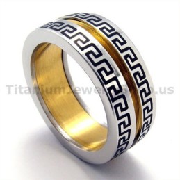 Goldener Titanring