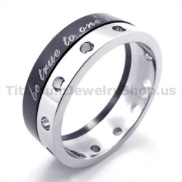 Schwarzer Titanring