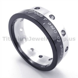 Schwarzer Titanring