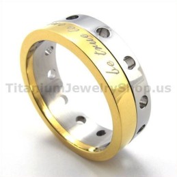 Goldener Titanring