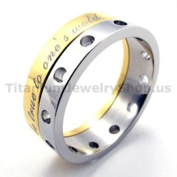 Goldener Titanring