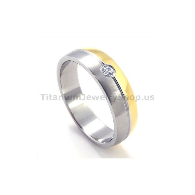 Titanring Mit Diamant Titanring Mit Diamant