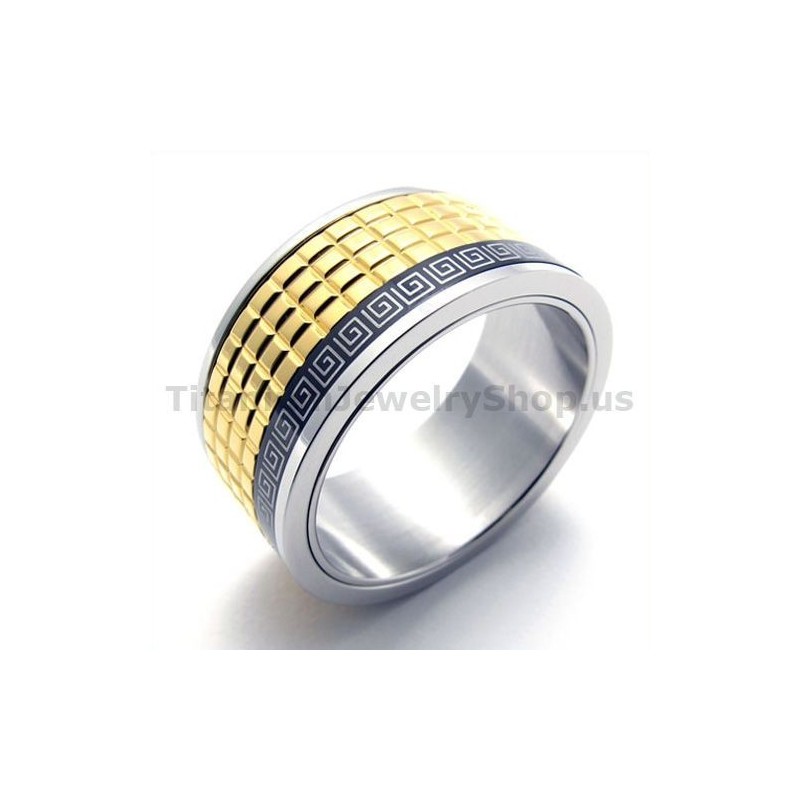 Goldener Titanring Goldener Titanring
